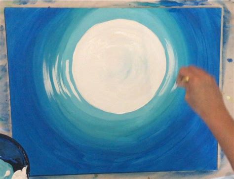 How To Paint A Cat And Moon Tracies Acrylic Canvas Tutorials Cat