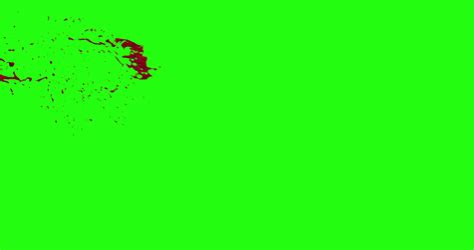4k Blood Burst Motion Blur Green Screen 12 Stock Footage Sbv