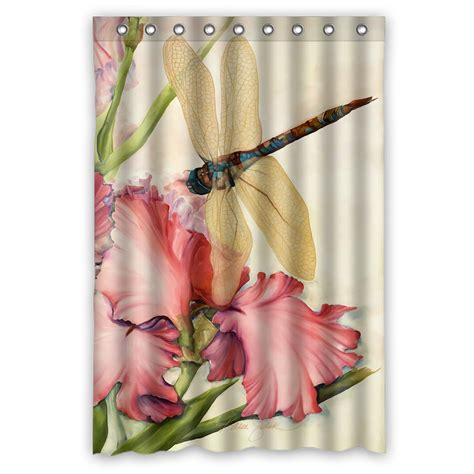 Towel creative bath products dragonfly toothbrush holder dragonfly bath accessory, tumbler creative bath products dragonfly tissue cover. ZKGK Dragonfly Waterproof Shower Curtain Bathroom Decor ...