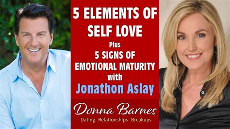 5 elements of self love with jonathon aslay youtube