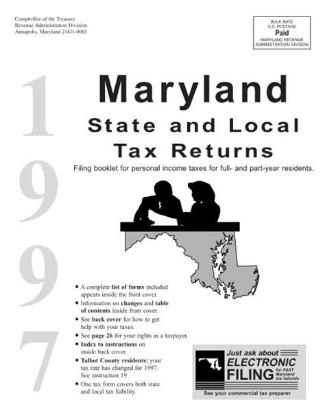 State And Local Tax Returns The Comptroller Of Maryland