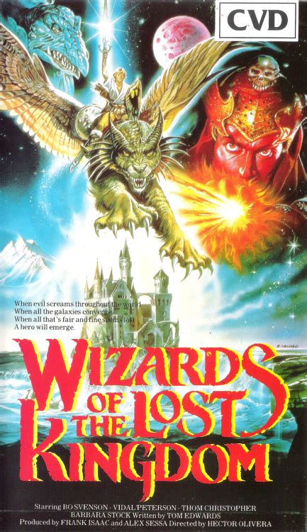 Schooled in the arts of magic, he must find the ring of magic and the sword of power and defeated the wizard who killed his father. Wizards of the Lost Kingdom (1985) | Movie poster art ...