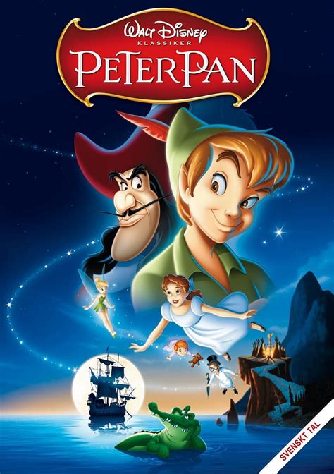 Peter Pan Captain Hook Wendy Tinker Bell Crocadile Parrot Disney