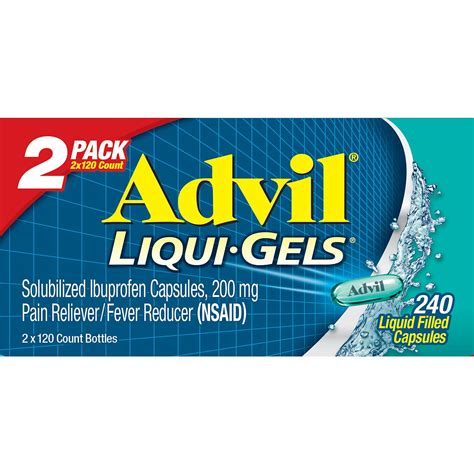 Usa Advil Liqui Gels Pain Reliever Fever Reducer Liquid