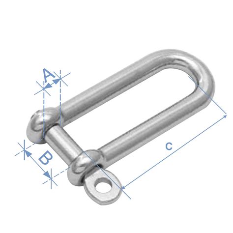 Holt A4 Stainless Steel Extended Long Dee Shackles