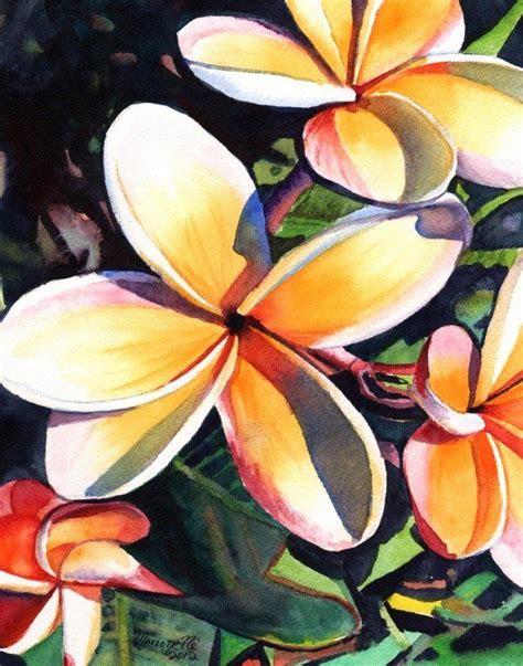 Plumeria Art Print Plumeria Artwork Paintings Of Plumeria Kauai