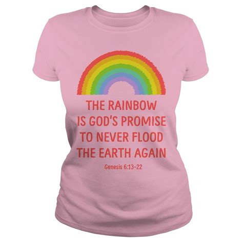 Rainbow Gods Promise Genesis 613 22 T Shirt T Shirt Rainbow Shirt