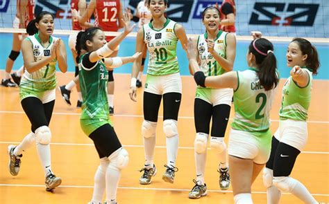 Dlsu Lady Spikers Vents Ire On Ue Lady Warriors In Uaap Volley