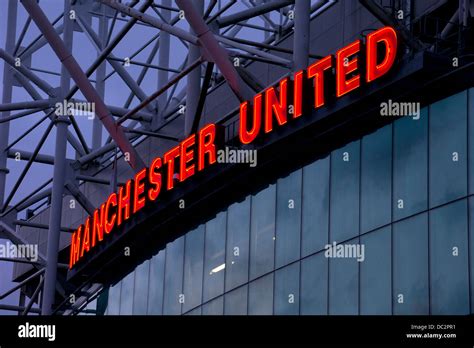 Manchester United Football Stadium Old Trafford Greater Manchester