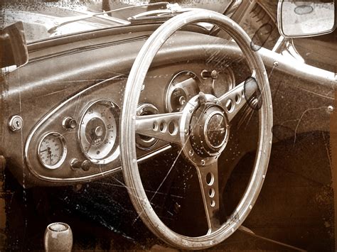 Vintage Car Interior Free Stock Photo Public Domain Pictures