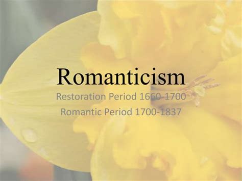 Romanticism Powerpoint