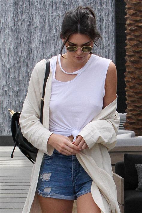 Kendall Jenner Puts Her Nipple Piercing On Display In La