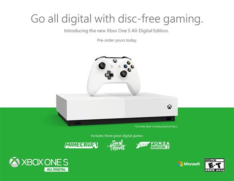Xbox One S All Digital Edition Console Officially Announced