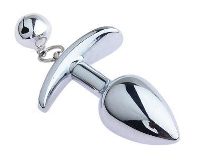 Metal Anal Plug Bell Massage Expander With Chain Kit Sex Toy Anal Plug China Adult Toy And