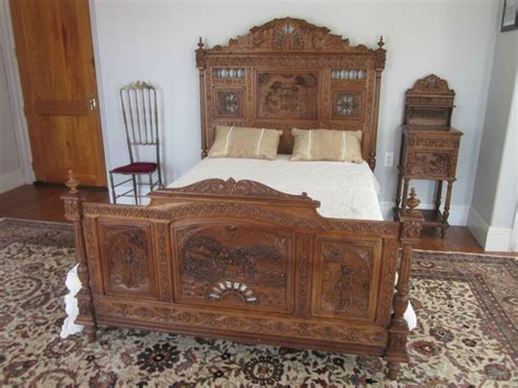 $14000.00 country of origin:italy condition:unrestored year:1930great walnut & bronze 5 piece inlaid bedroom suite. antique bedroom furniture | eBay