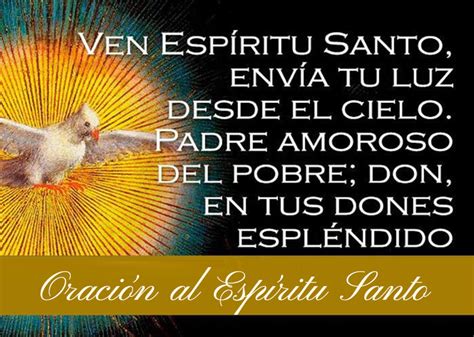 Oracion Al Espiritu Santo Imagenes