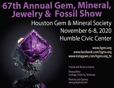 Houston Gem And Mineral Society Annual Show Nov Houston Events