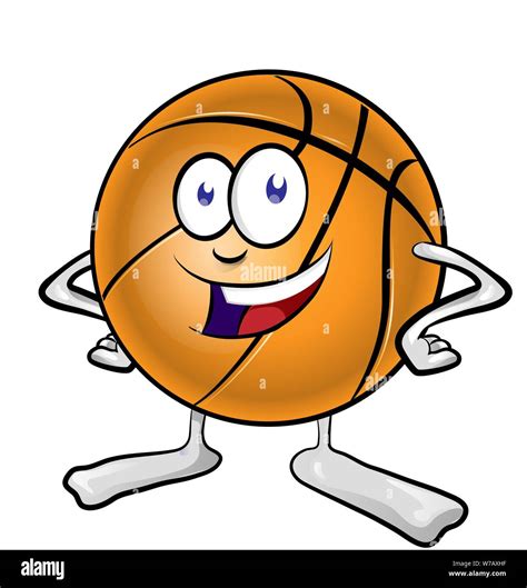 Happy Cartoon Basketball Ball Man Hi Res Stock Photography And Images