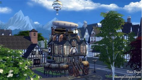 Frau Engel Steampunk House • Sims 4 Downloads