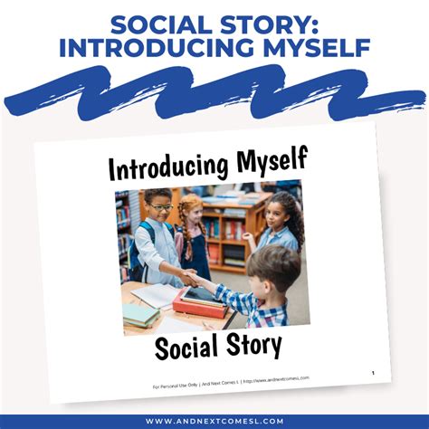 Introducing Myself Social Story And Next Comes L