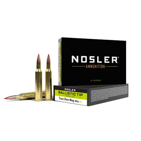 Nosler 7mm Remington 160 Gr Ballistic Tip Ammunition 20 Precision