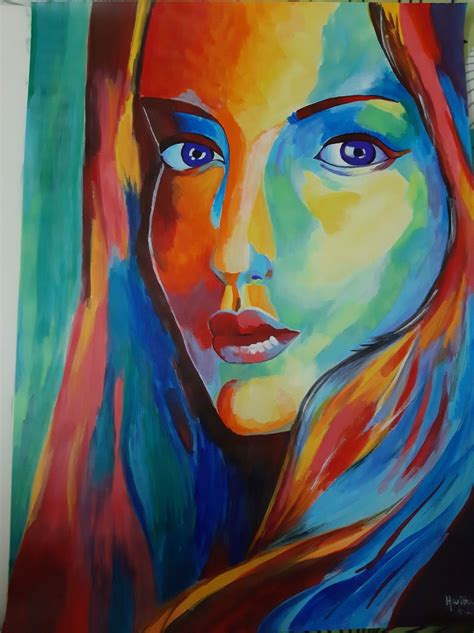 Painting Of Faces Acrylic Tova Galvin