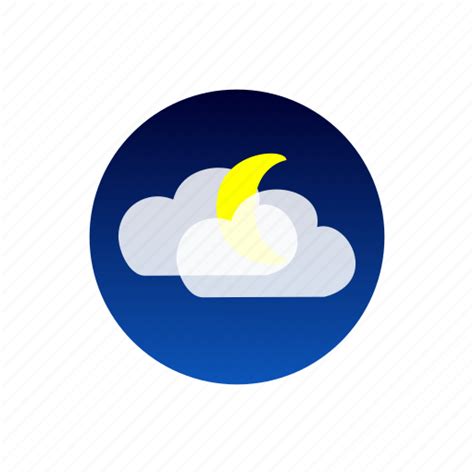 Clouds Moon Night Sky Weather Icon Download On Iconfinder