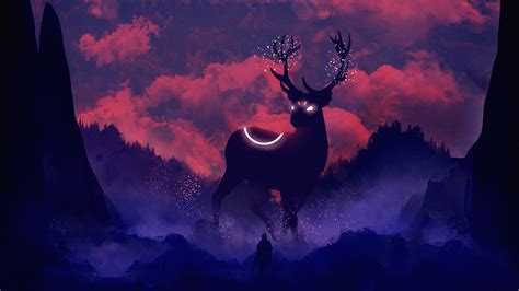 Reindeer Digital Art Hd Artist 4k Wallpapers Images Backgrounds