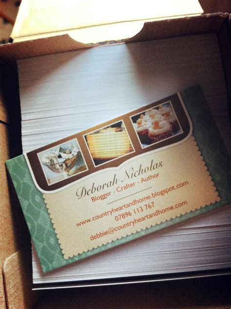The company runs special sales reduced prices constantly. countryheartandhome: Vistaprint Business Cards! Blogger Style!