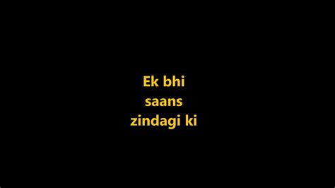 Jab Koi Baat Bigad Jaye Full Karaoke With Lyricsjurm Youtube
