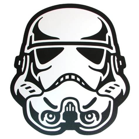 Star Wars Stormtrooper Face Die Cut Wood Wall Art