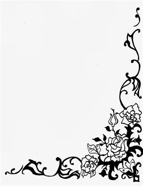 Hasil Gambar Untuk Bingkai Undangan Bingkai Bunga Lukisan Bunga Bingkai
