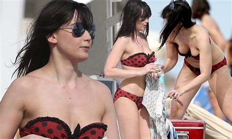 Daisy Lowe Flaunts Her Enviable Curves In An Itsy Bitsy Red Polka Dot