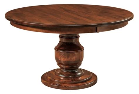 Amish Traditional Round Dining Table Solid Wood Pedestal 48 54 60 72 2 528 90 Picclick