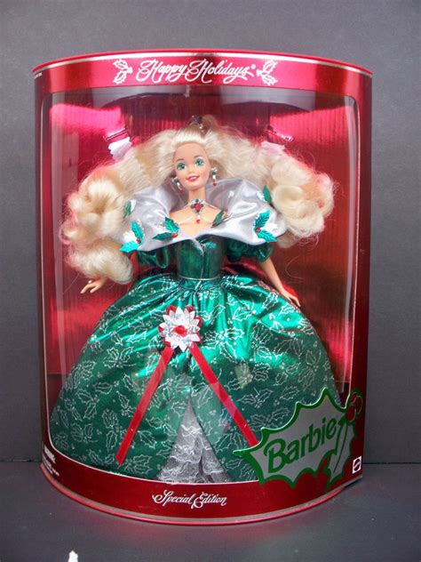 Nib Barbie Doll Happy Holiday Holidays Christmas Barbie Special Edition Barbie Dolls For