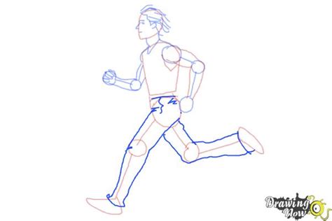 How To Draw A Running Person Drawingnow