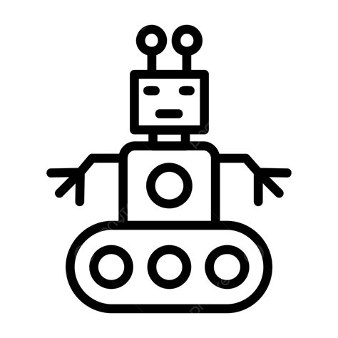 Icono De Línea De Brazo De Robot Vector Png Icono De Brazo Robótico
