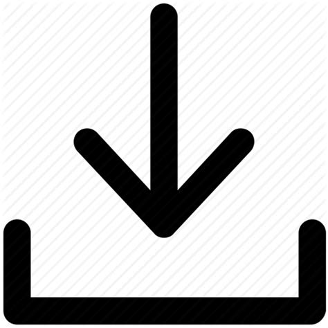 The symbol server makes symbols available to your debugging tools as needed. Arrow symbol, direction, down, download sign, downloading ...
