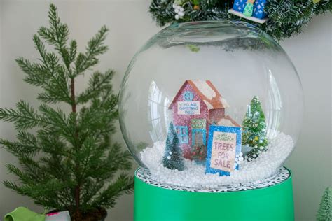 How To Make An Oversized Christmas Snow Globe At Charlottes House