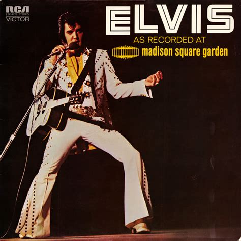 Album Elvis As Recorded At Madison Square Garden De Elvis Presley Sur