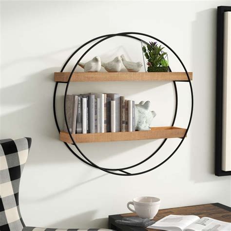 12 Awesome Round Wall Shelf Wood Collection Round Wall Shelves
