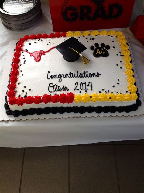 Graduation Cake High School On One Side And College On The Other High School Graduation Cakes