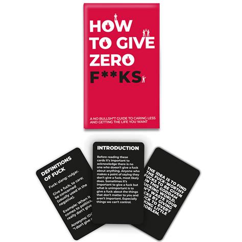 How To Give Zero F Cks Cards Lifestyle Ts