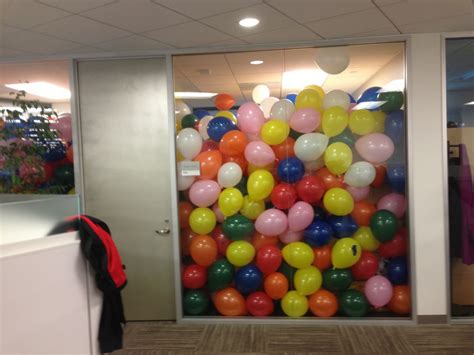 There's nothing like leaving work early without telling your boss. I submit my April Fool's prank...2,000 balloons in my boss ...