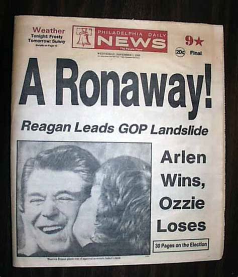 Ronald Reagan Wins Election In 1980