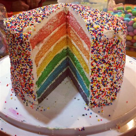 Rainbow Sprinkle Cake Rainbow Food Rainbow Sprinkle Cakes