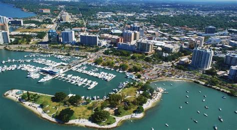 Aerial View Of Downtown Sarasota Florida Vacation Sarasota Sarasota