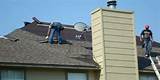 Photos of Flat Roof Gutter Installation