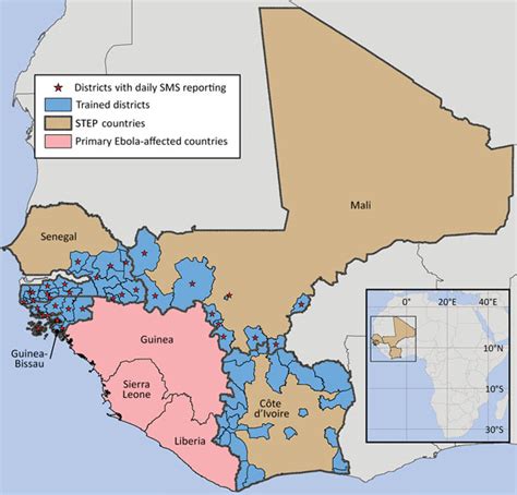 This is a political map of africa which shows the countries of africa along with capital cities, major it is a large political map of africa that also shows many of the continent's physical features in color or. Figure 2 - Surveillance Training for Ebola Preparedness in ...