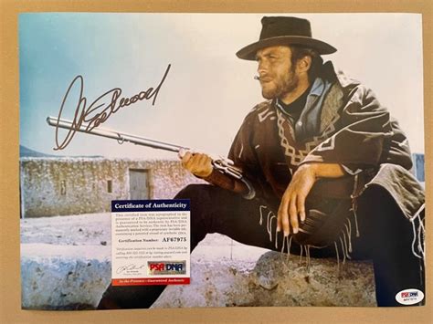 The Good The Bad And The Ugly Signed By Clint Eastwood With Psa Dna Certification
